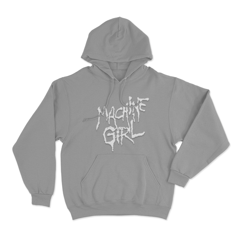Machine Girl Logo Unisex Hoodie Grey Machine Girl Logo Unisex Hoodie Grey