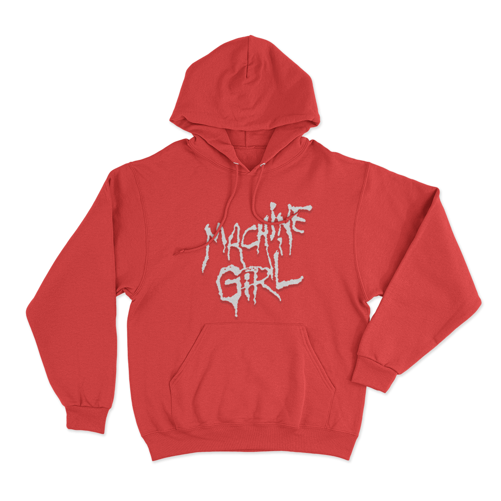 Machine Girl Logo Unisex Hoodie Red Machine Girl Logo Unisex Hoodie Red