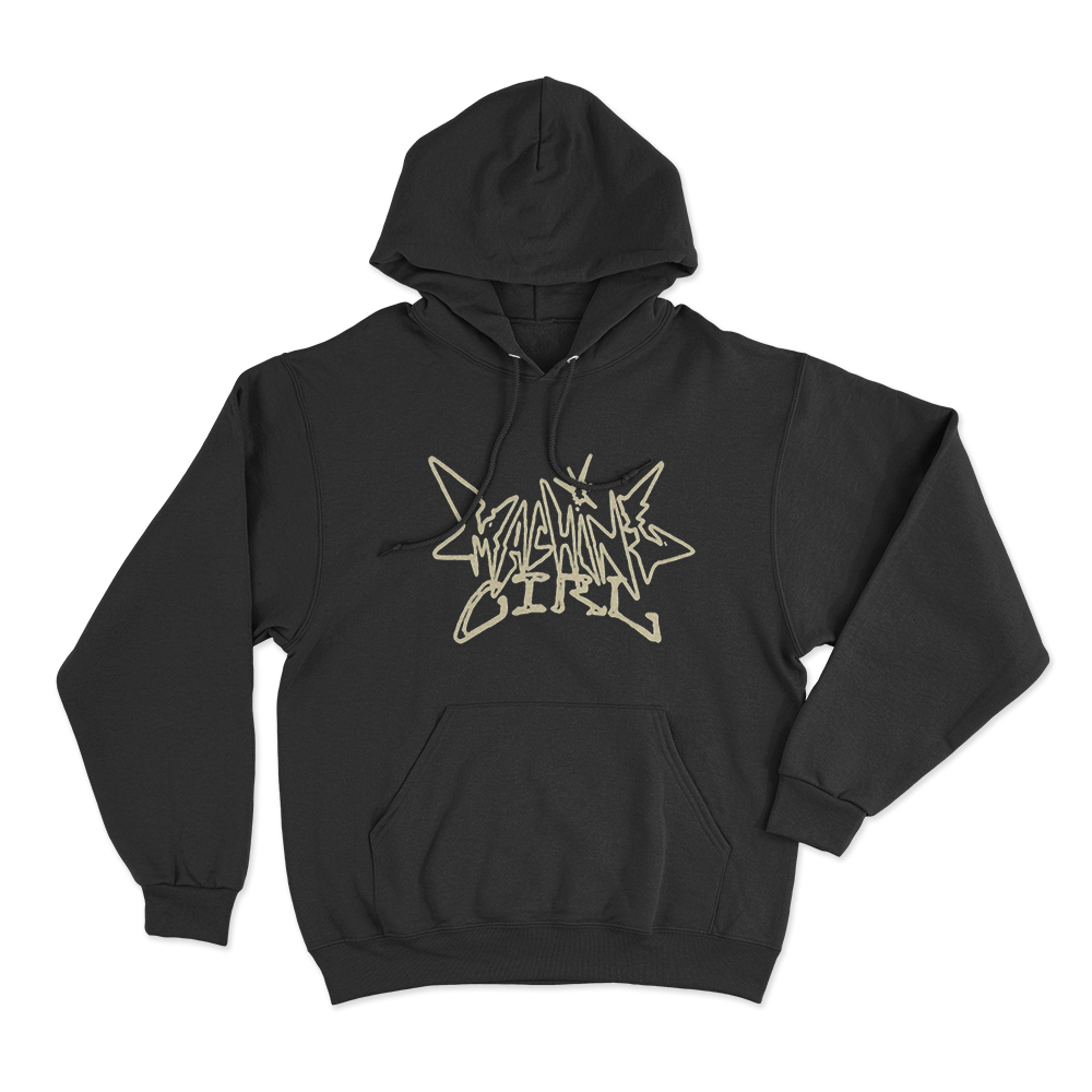 Machine Girl Super Freq Logo Unisex Hoodie Black Machine Girl Super Freq Logo Unisex Hoodie Black
