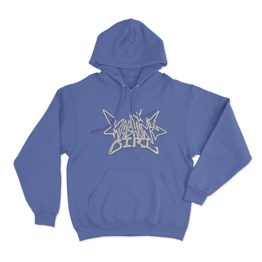 Machine Girl Super Freq Logo Unisex Hoodie Blue Machine Girl Super Freq Logo Unisex Hoodie Blue