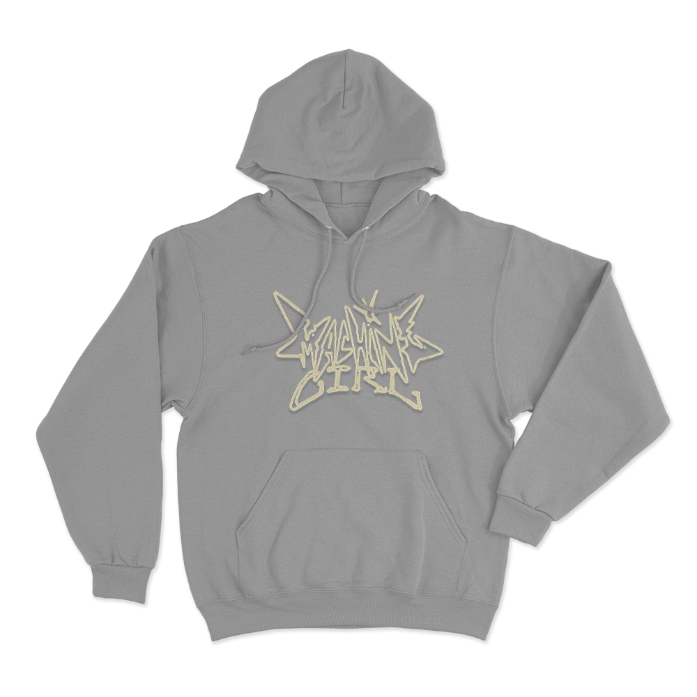 Machine Girl Super Freq Logo Unisex Hoodie Grey Machine Girl Super Freq Logo Unisex Hoodie Grey