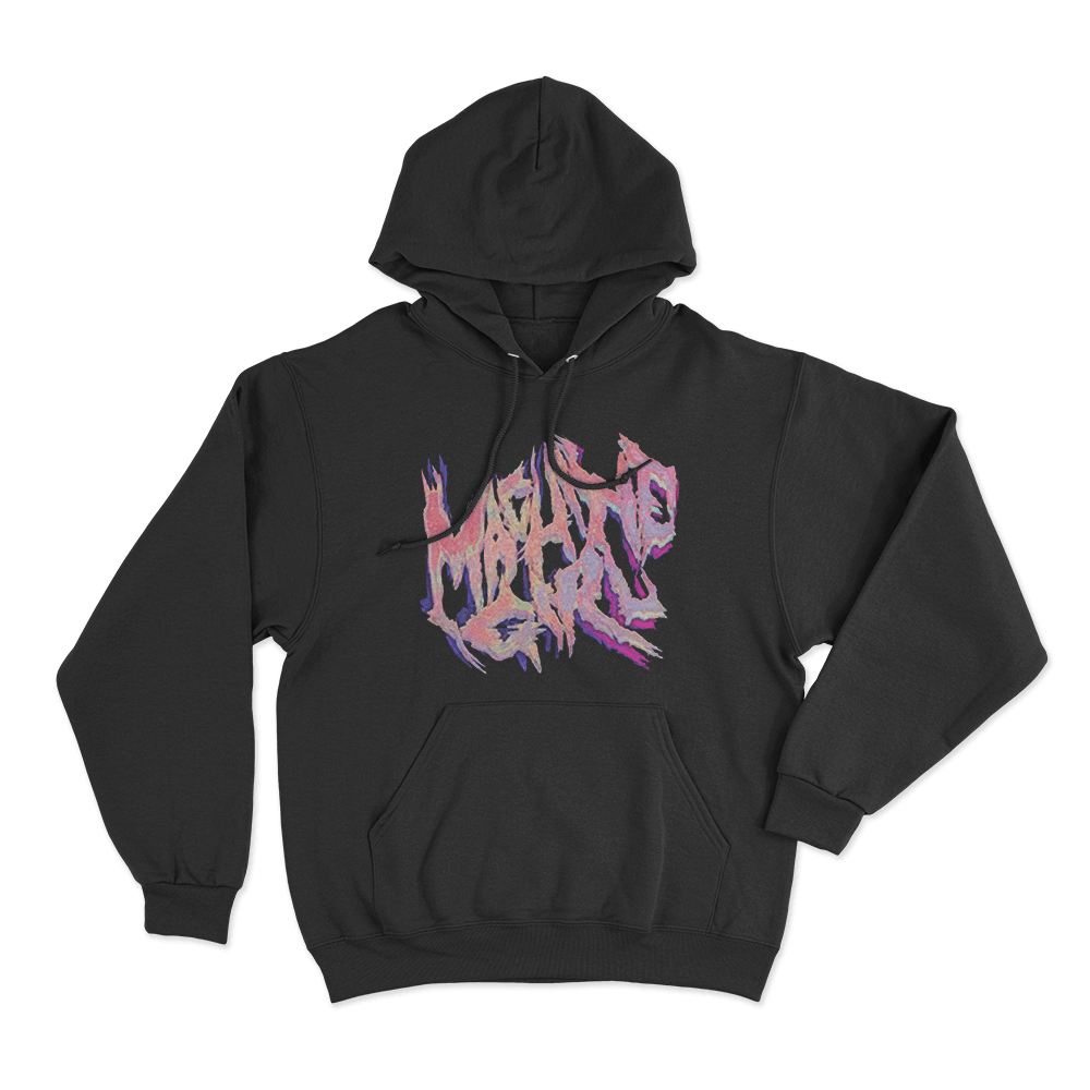 Pastel Machine Girl Logo Unisex Hoodie Black Pastel Machine Girl Logo Unisex Hoodie Black