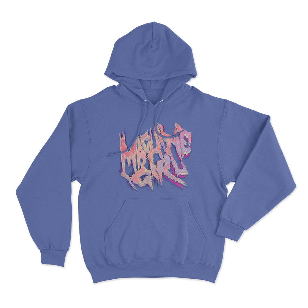 Pastel Machine Girl Logo Unisex Hoodie Blue Pastel Machine Girl Logo Unisex Hoodie Blue