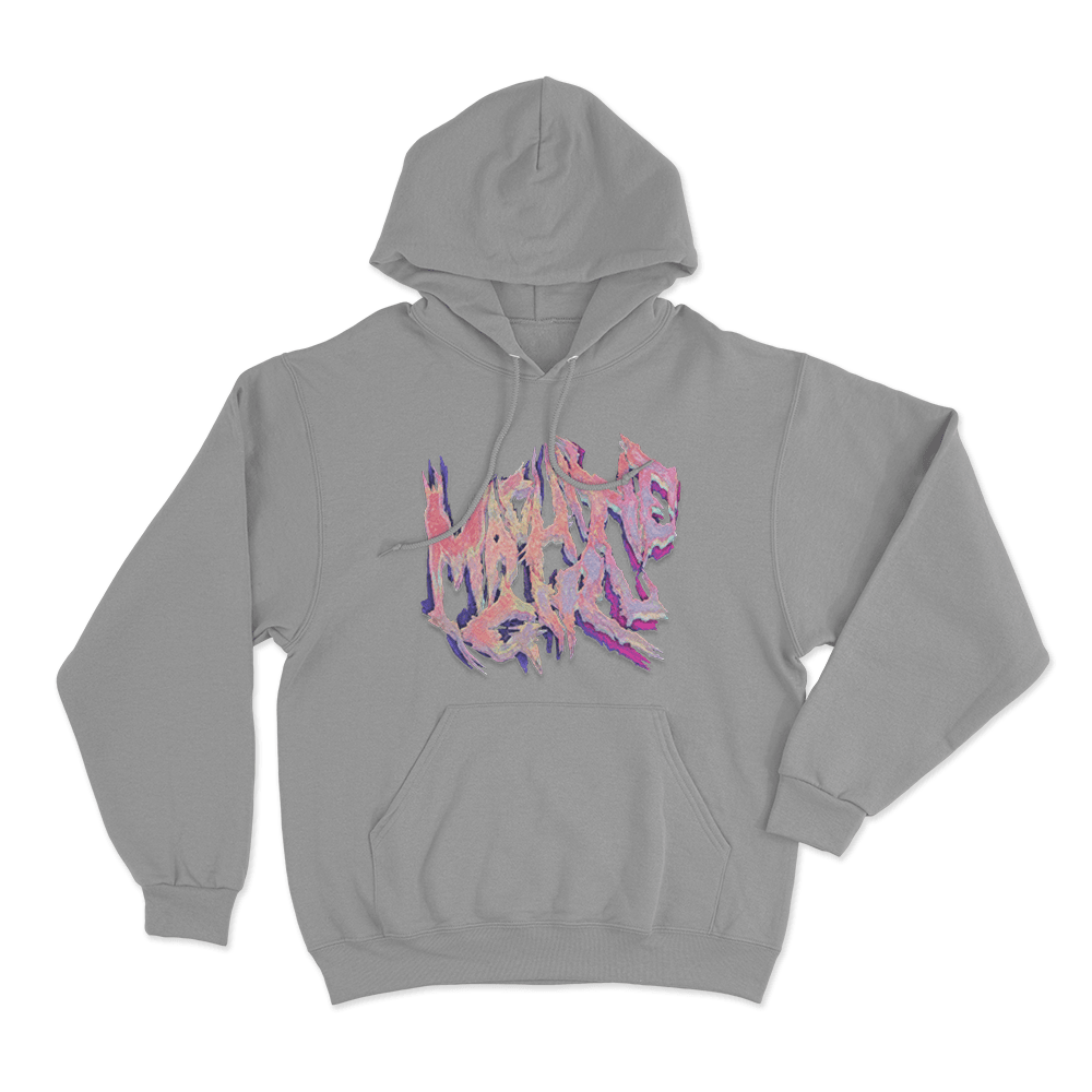 Pastel Machine Girl Logo Unisex Hoodie Grey Pastel Machine Girl Logo Unisex Hoodie Grey
