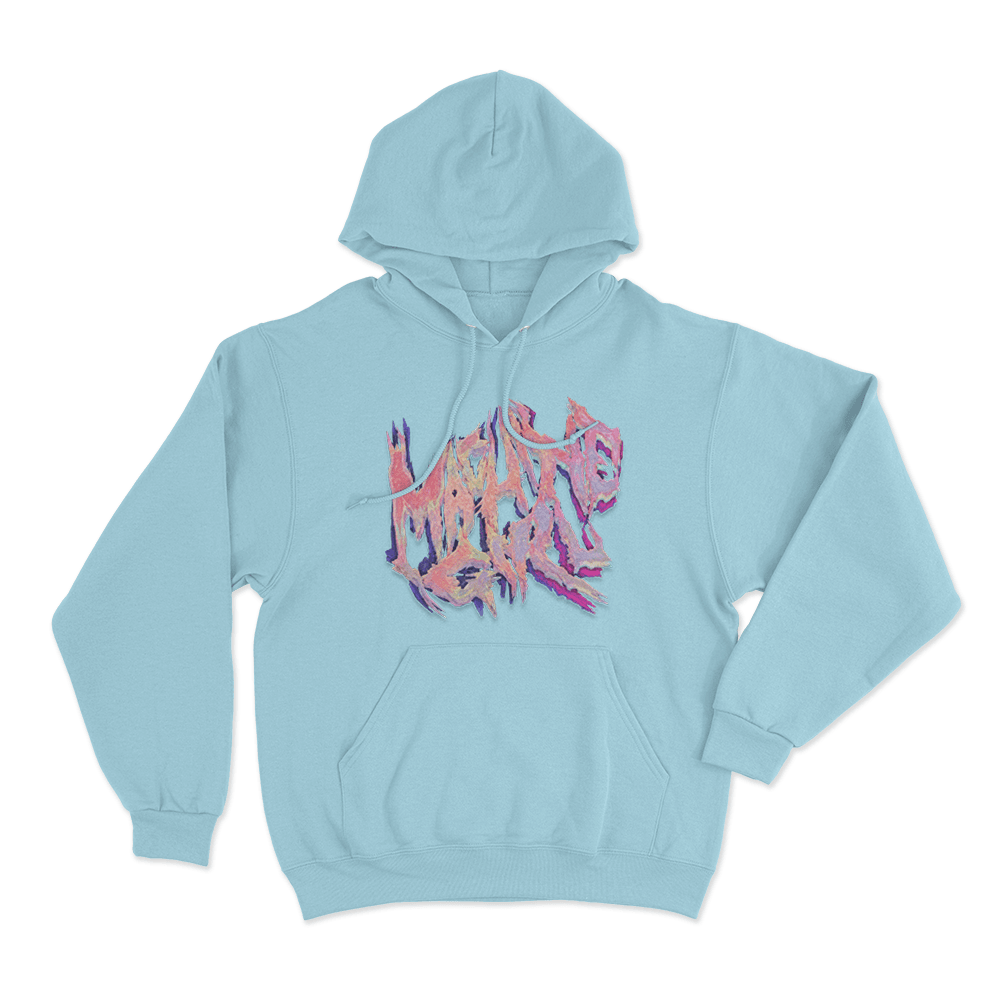 Pastel Machine Girl Logo Unisex Hoodie Sky Blue Pastel Machine Girl Logo Unisex Hoodie Sky Blue