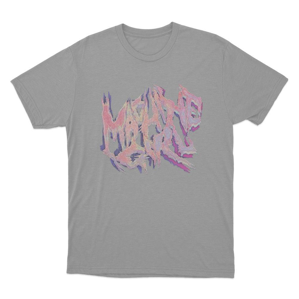 Pastel Machine Girl Logo Unisex T Shirt Grey Pastel Machine Girl Logo Unisex T Shirt Grey 1