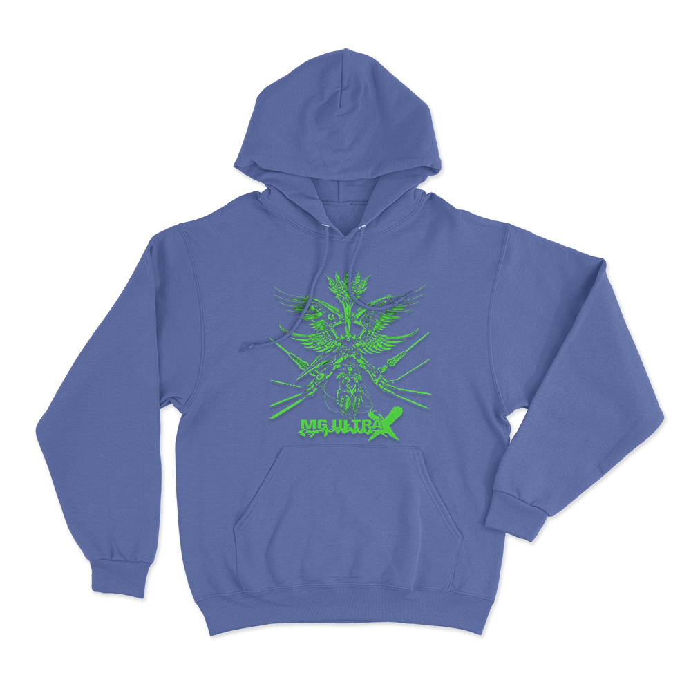 PsychoWarrior MG Ultra Unisex Hoodie Blue PsychoWarrior MG Ultra Unisex Hoodie Blue